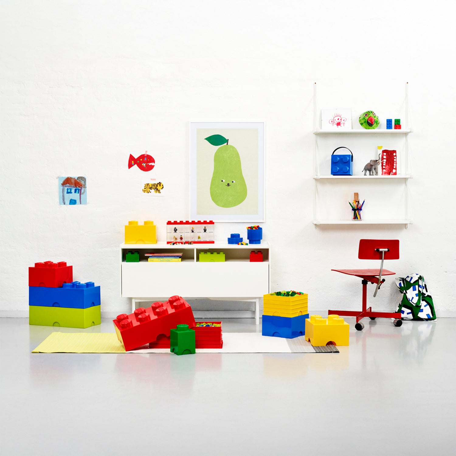 Storage Brick 8 Red lego - room copenhagen RCL SB8 RD Kunzi Shop 2