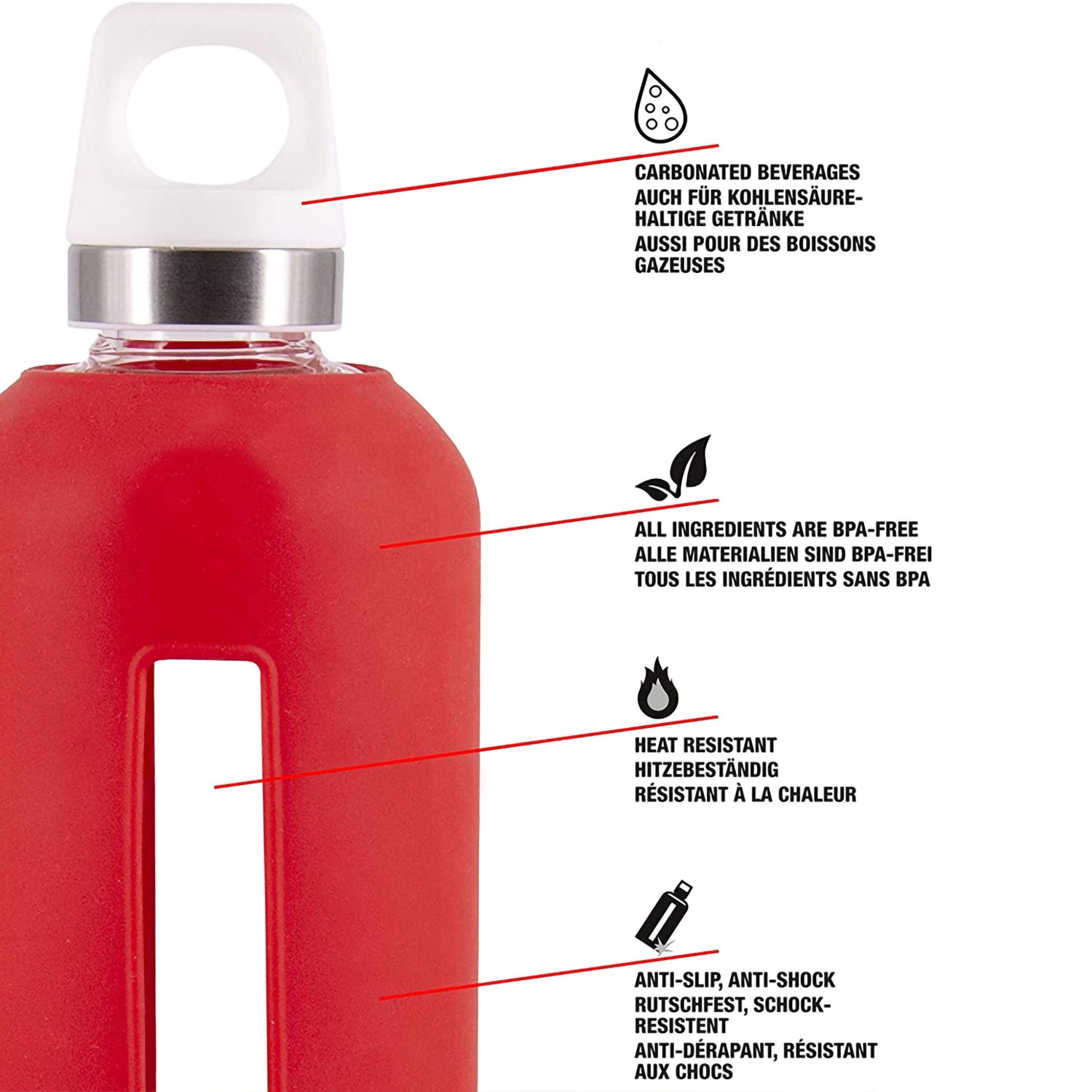 500 ml Star Scarlet Flasche sigg SI ST50.01 Kunzi Shop 3