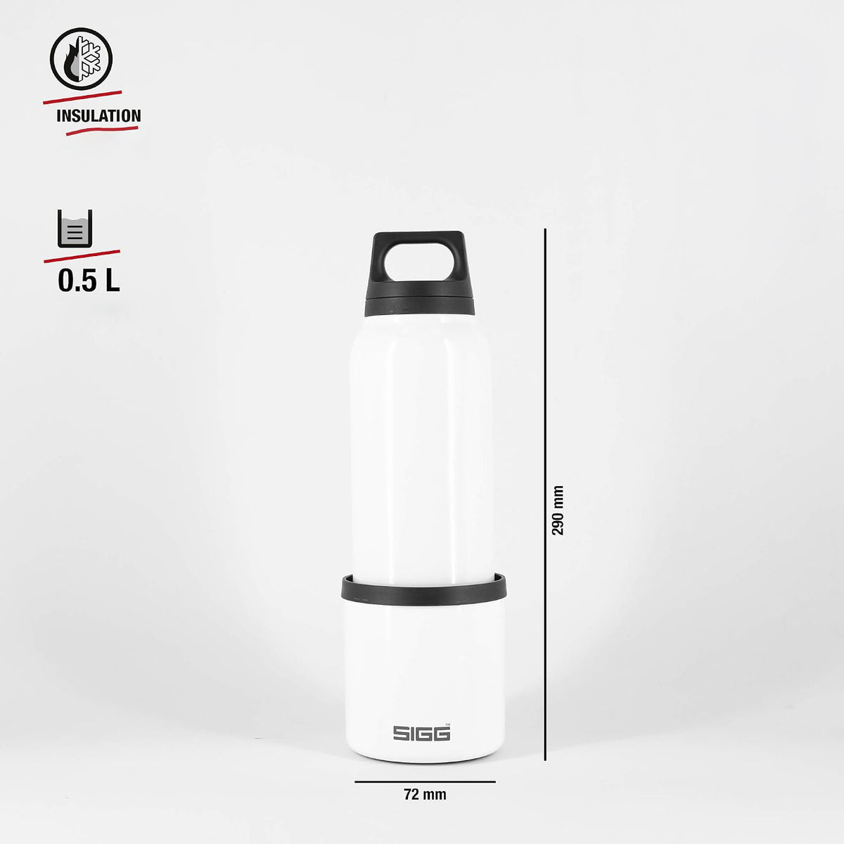 Bottiglia Hot&Cold 500 ml White sigg SI THC50 WH C Kunzi Shop 4