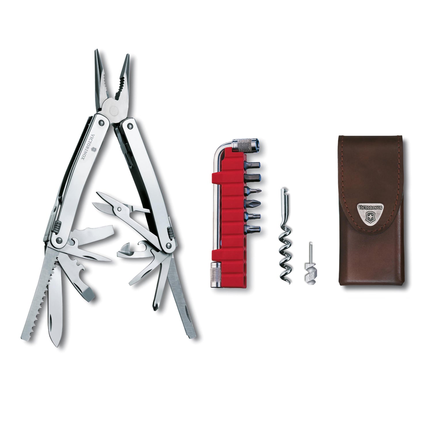 Swiss Tool Spirit X Plus con fodero in pelle victorinox V-3.02 35.L Kunzi Shop 1