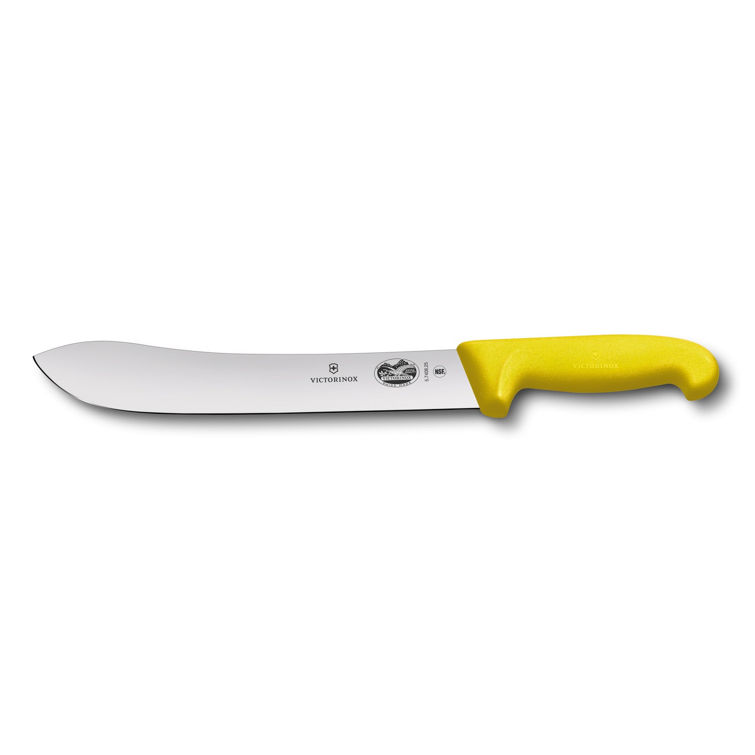 Coltello macello scimitarra giallo- Fibrox victorinox coltelleria V-5.74 08.25 Kunzi Shop