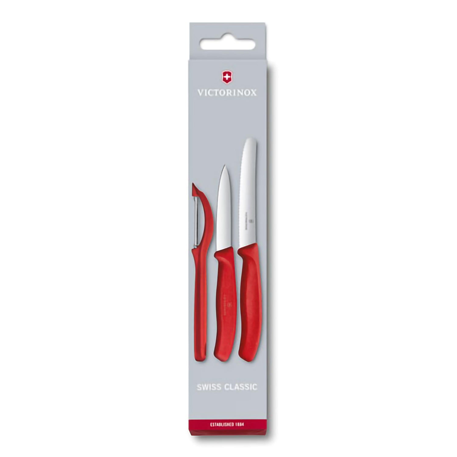 Set di spelucchini con pelaverdure Rosso - Swiss Classic victorinox coltelleria V-6.71 11.31 Kunzi Shop 1