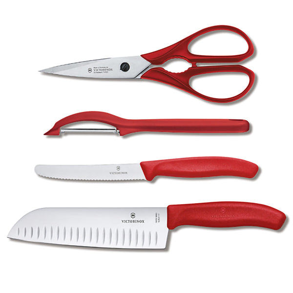 Set 4 pezzi cucina manico Rosso - Swiss Classic victorinox coltelleria V-6.71 31.4G Kunzi Shop 2