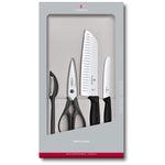 Set 4 pezzi cucina manico nero - Swiss Classic victorinox coltelleria V-6.71 33.4G Kunzi Shop