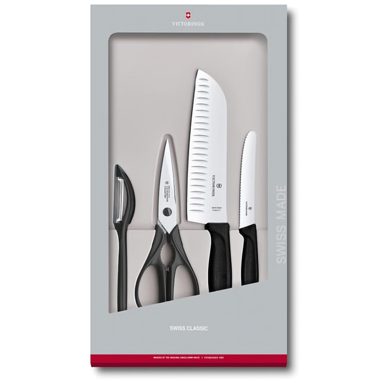 Set 4 pezzi cucina manico nero - Swiss Classic victorinox coltelleria V-6.71 33.4G Kunzi Shop 1