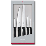 Set 5 pezzi cucina manico nero - Swiss Classic victorinox coltelleria V-6.71 33.5G Kunzi Shop