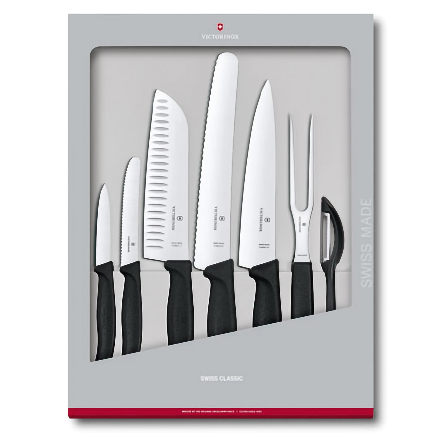 Set 7 pezzi cucina manico nero - Swiss Classic victorinox coltelleria V-6.71 33.7G Kunzi Shop 1