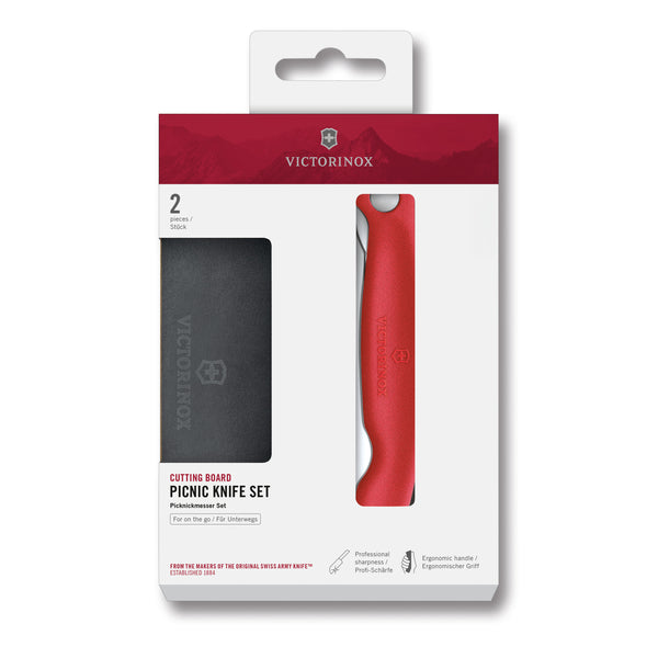 Set tagliere con coltello tavola pieghevole victorinox coltelleria V-6.71 91.FC1 Kunzi Shop