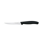 Set 6 coltelli bistecca manico nero - Swiss Classic victorinox coltelleria V-6.72 03.6 Kunzi Shop