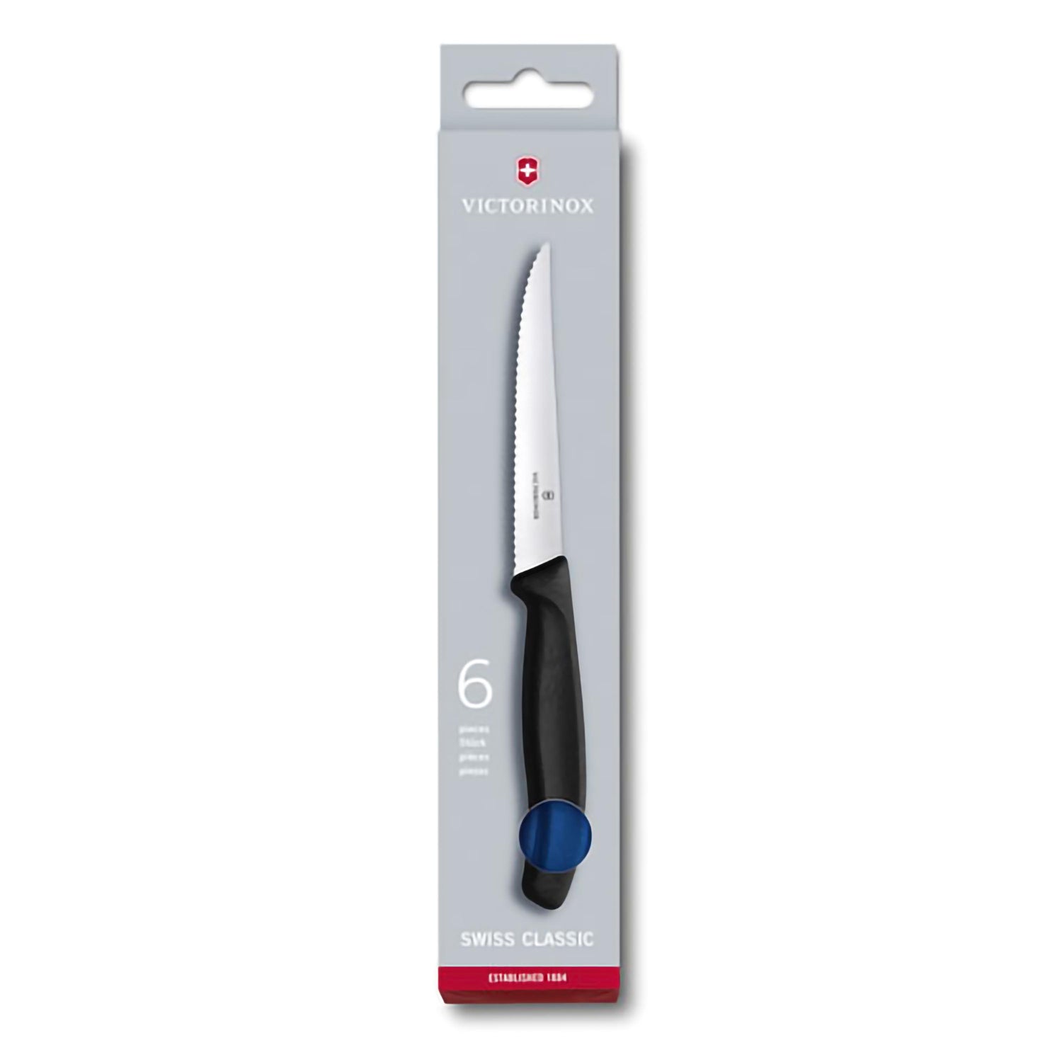 Coltello bistecca ondulato manico blu - Swiss Classic victorinox coltelleria V-6.72 32.6 Kunzi Shop 1