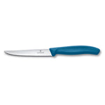 Coltello bistecca ondulato manico blu - Swiss Classic victorinox coltelleria V-6.72 32.C1 Kunzi Shop