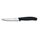 Coltello bistecca ondulato manico nero - Swiss Classic victorinox coltelleria V-6.72 33 Kunzi Shop