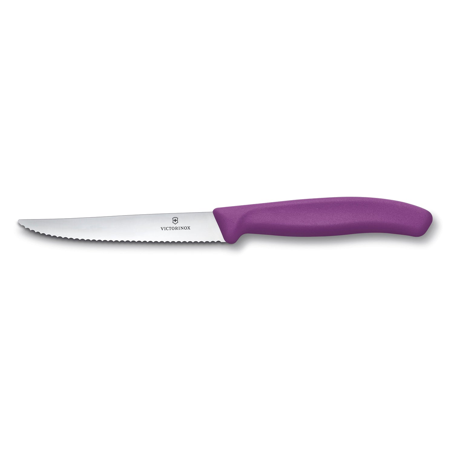 Coltello bistecca ondulato manico viola - Swiss Classic victorinox coltelleria V-6.72 35.C1 Kunzi Shop