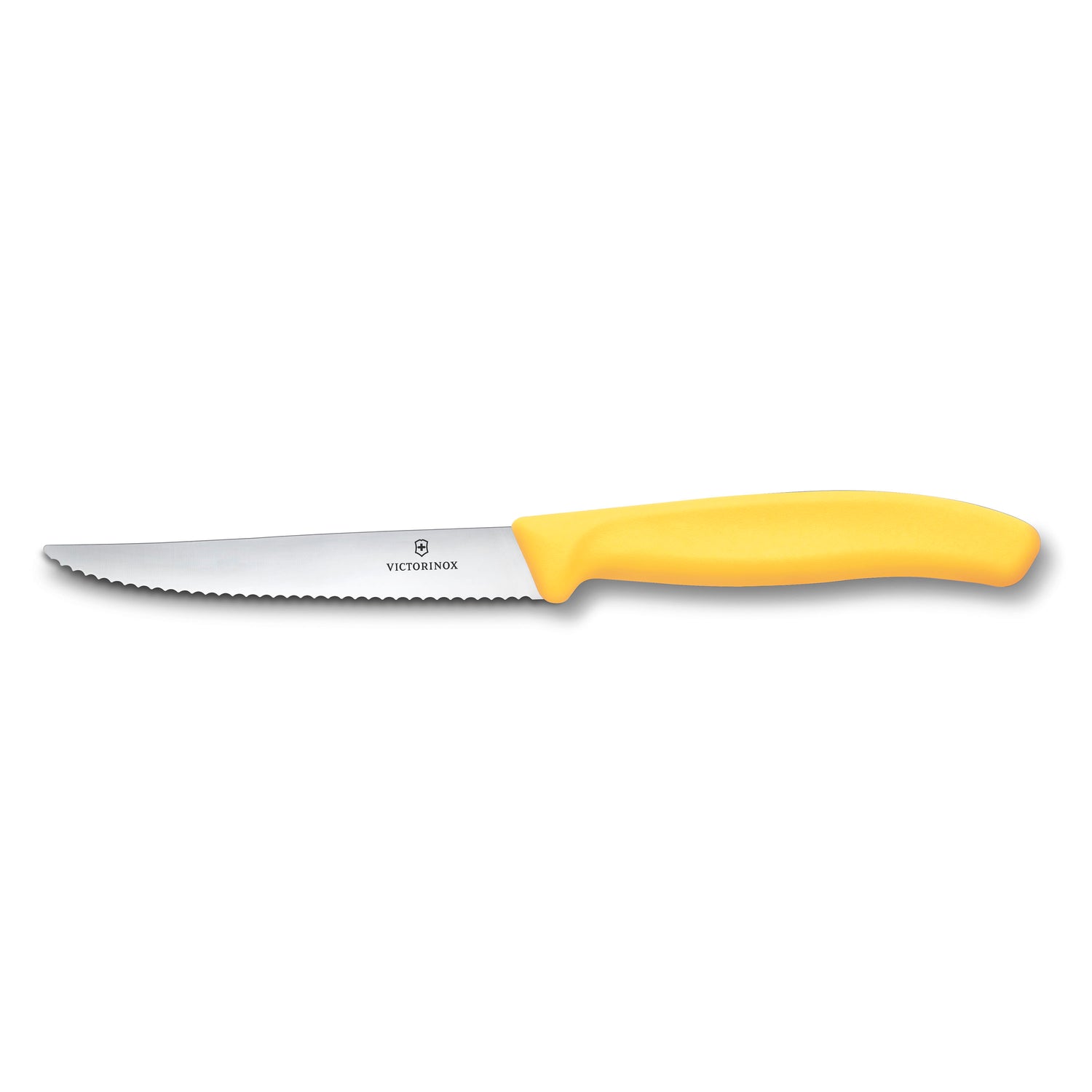 Coltello bistecca ondulato manico giallo - Swiss Classic victorinox coltelleria V-6.72 38.C1 Kunzi Shop