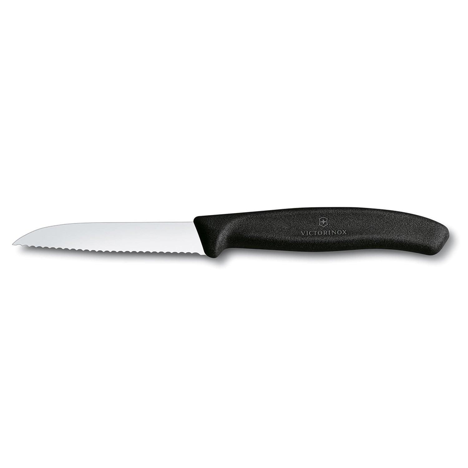 Spelucchino ondulato manico nero - Swiss Classic victorinox coltelleria V-6.74 33 Kunzi Shop 1