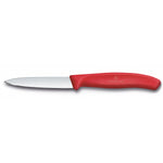 Couteau d'office à manche rouge et lame lisse - Coutellerie suisse classique Victorinox V-6.76 01.C1 Kunzi Shop