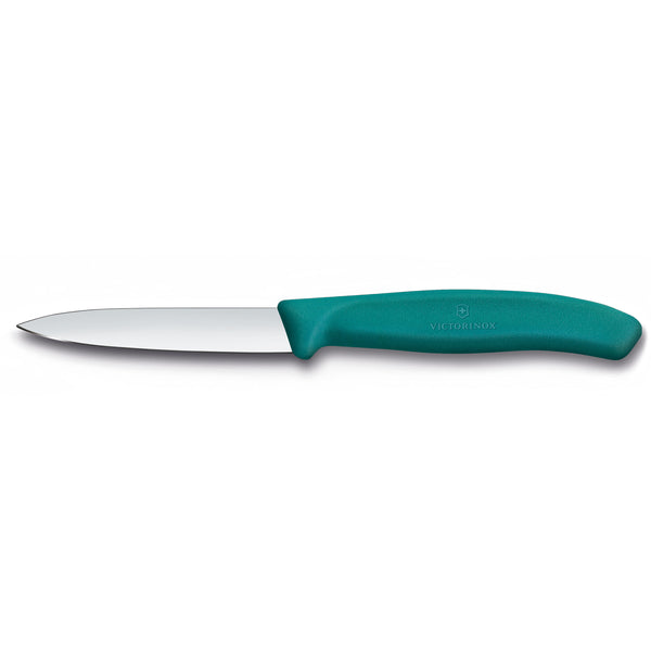 Spelucchino manico verde lama liscia - Swiss Classic victorinox coltelleria V-6.76 04.C1 Kunzi Shop
