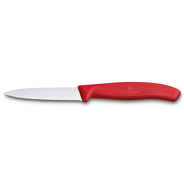 Spelucchino ondulato manico Rosso - Swiss Classic victorinox coltelleria V-6.76 31 Kunzi Shop