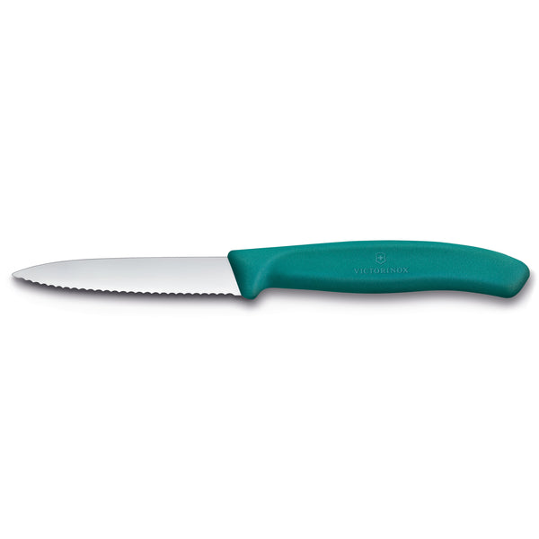 Spelucchino ondulato manico verde - Swiss Classic victorinox coltelleria V-6.76 34.C1 Kunzi Shop