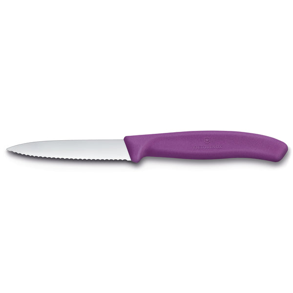 Spelucchino ondulato manico viola - Swiss Classic victorinox coltelleria V-6.76 35.C1 Kunzi Shop