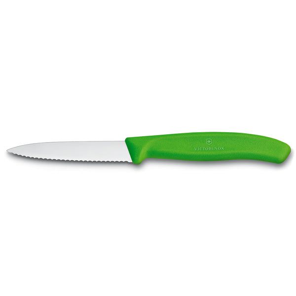 Spelucchino ondulato manico verde - Swiss Classic victorinox coltelleria V-6.76 36.L114 Kunzi Shop