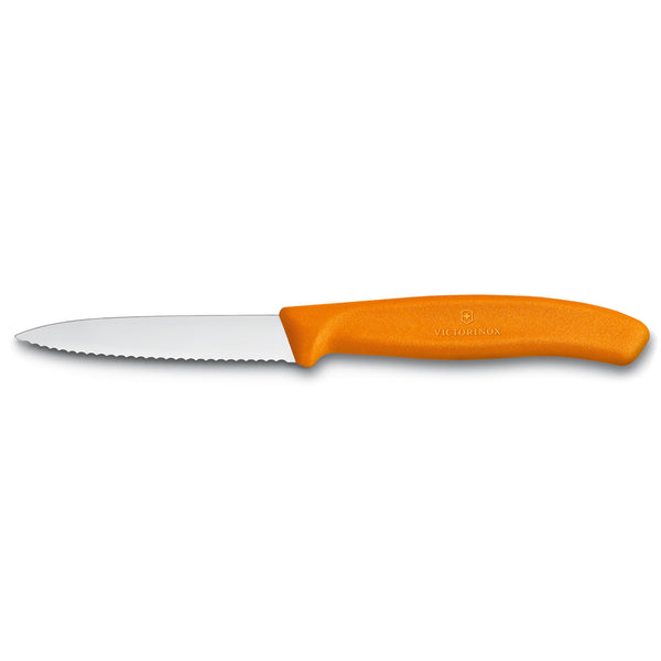 Spelucchino ondulato manico arancione - Swiss Classic victorinox coltelleria V-6.76 36.L119 Kunzi Shop