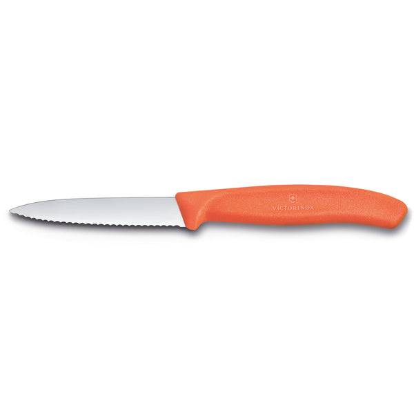 Spelucchino ondulato manico arancione - Swiss Classic victorinox coltelleria V-6.76 39.C1 Kunzi Shop