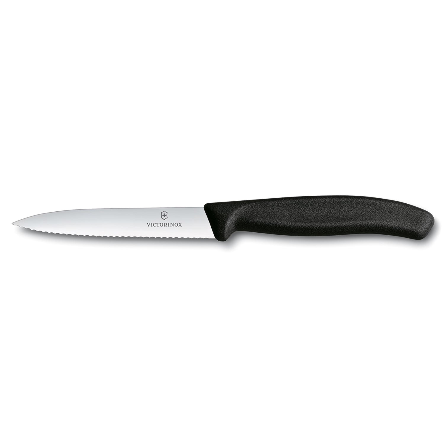 Spelucchino ondulato manico nero - Swiss Classic victorinox coltelleria V-6.77 33 Kunzi Shop 1