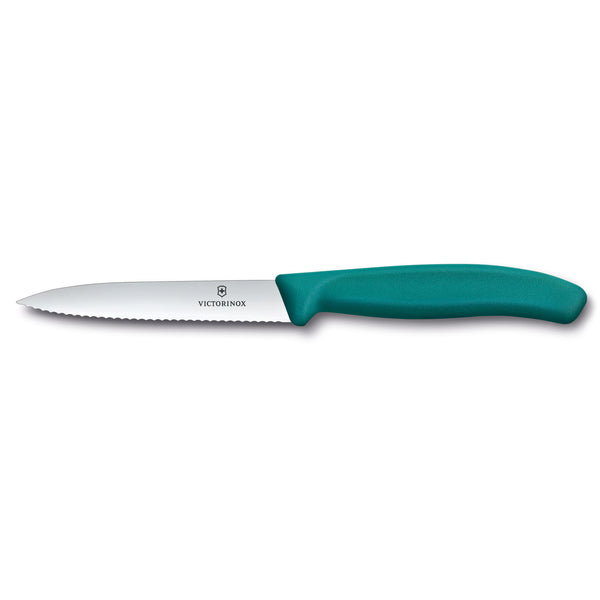 Spelucchino ondulato manico verde - Swiss Classic victorinox coltelleria V-6.77 34.C1 Kunzi Shop
