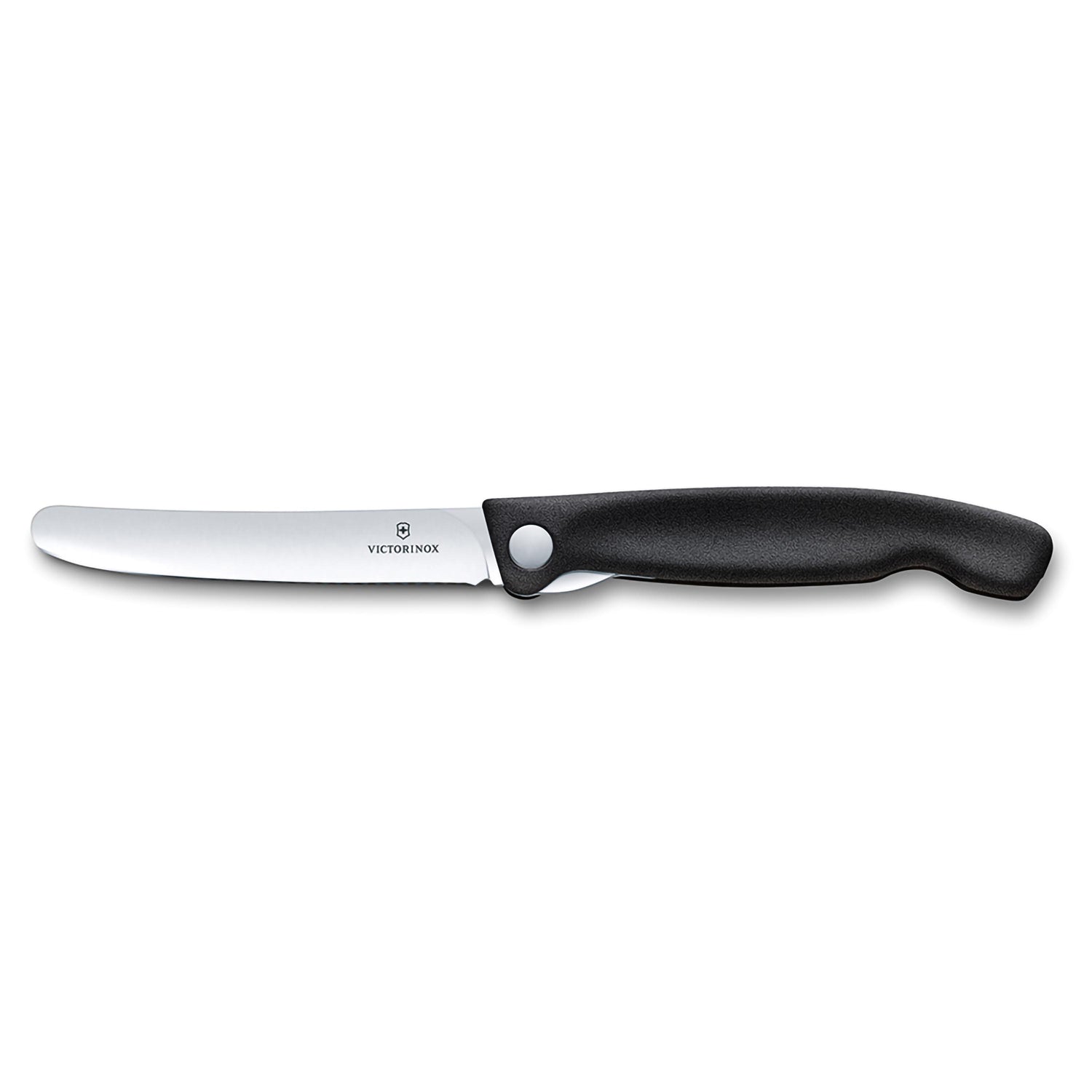 Coltello tavola liscio pieghevole nero in blister - Swiss Classic victorinox coltelleria V-6.78 03.FB Kunzi Shop 1