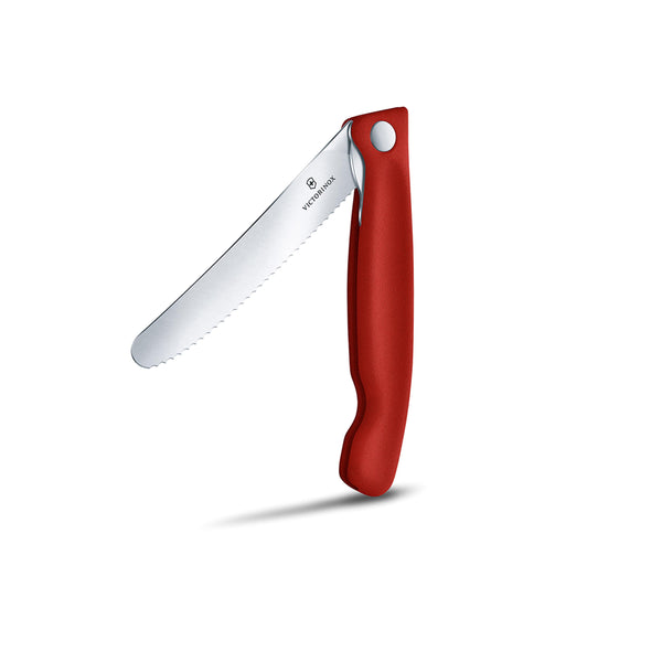 Coltello tavola liscio pieghevole Rosso in blister - Swiss Classic victorinox coltelleria V-6.78 31.FB Kunzi Shop 2