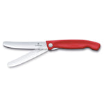 Coltello tavola liscio pieghevole Rosso in blister - Swiss Classic victorinox coltelleria V-6.78 31.FC1 Kunzi Shop