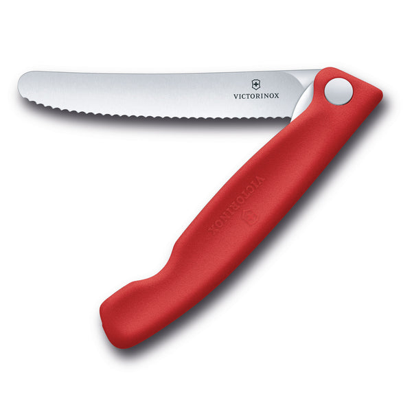 Coltello tavola liscio pieghevole Rosso in blister - Swiss Classic victorinox coltelleria V-6.78 31.FC1 Kunzi Shop 2