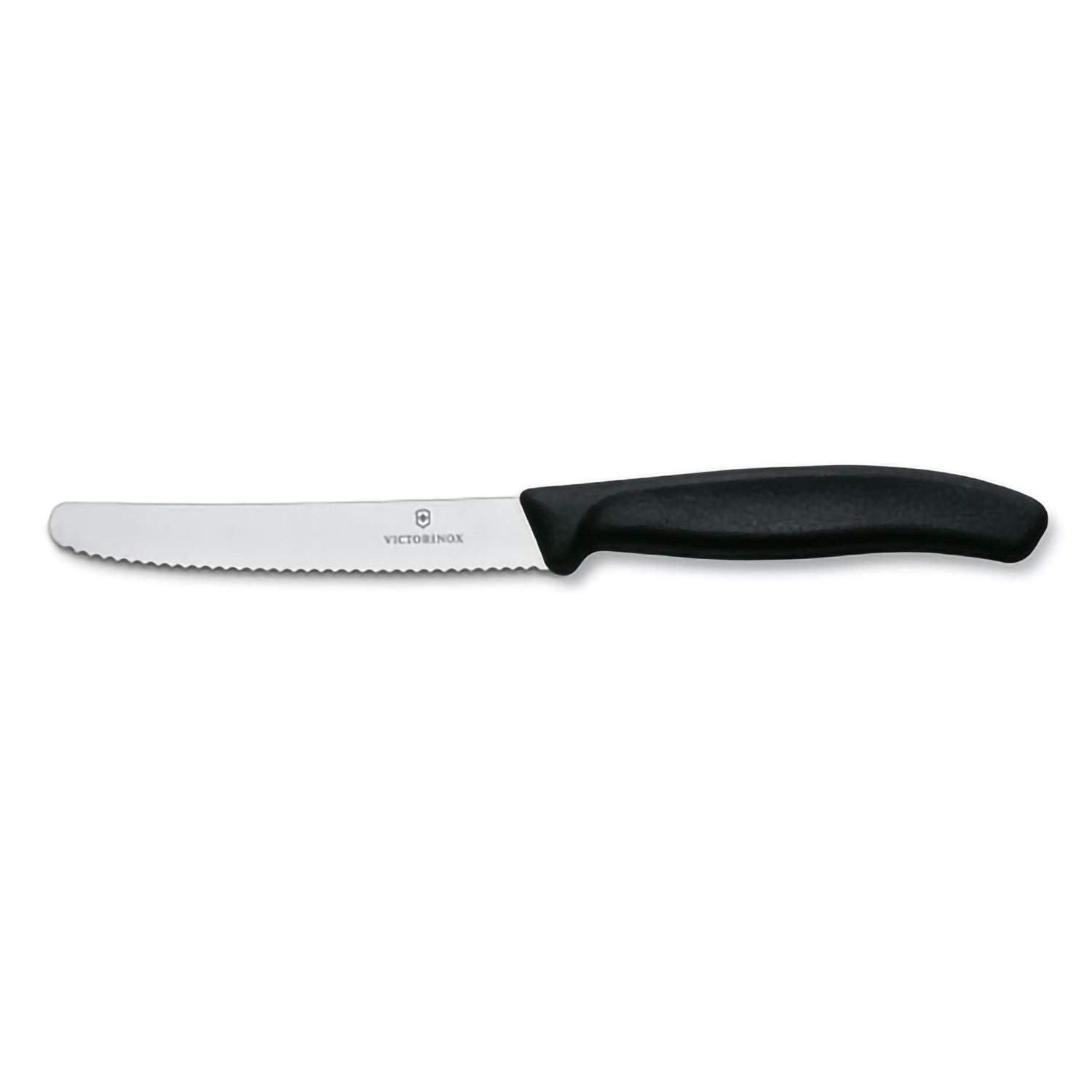 Set 6 coltelli tavola ondulato manico nero - Swiss Classic victorinox coltelleria V-6.78 33.6 Kunzi Shop 1