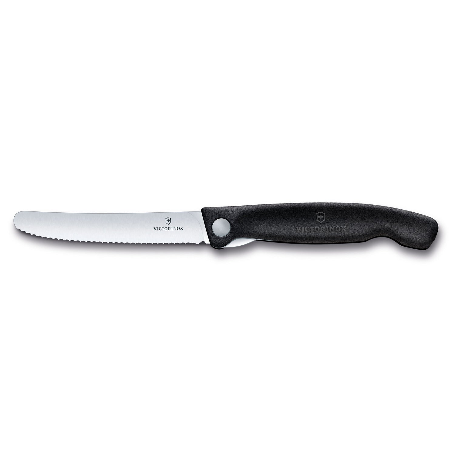 Coltello tavola ondulato pieghevole nero in blister - Swiss Classic victorinox coltelleria V-6.78 33.F Kunzi Shop 1
