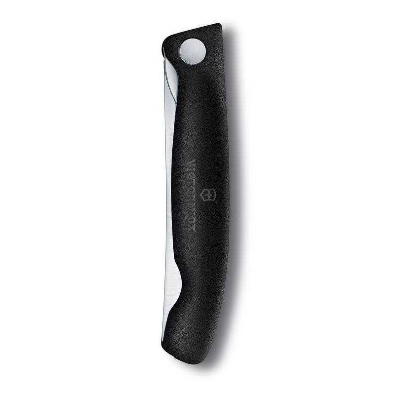 Coltello tavola ondulato pieghevole nero in blister - Swiss Classic victorinox coltelleria V-6.78 33.F Kunzi Shop