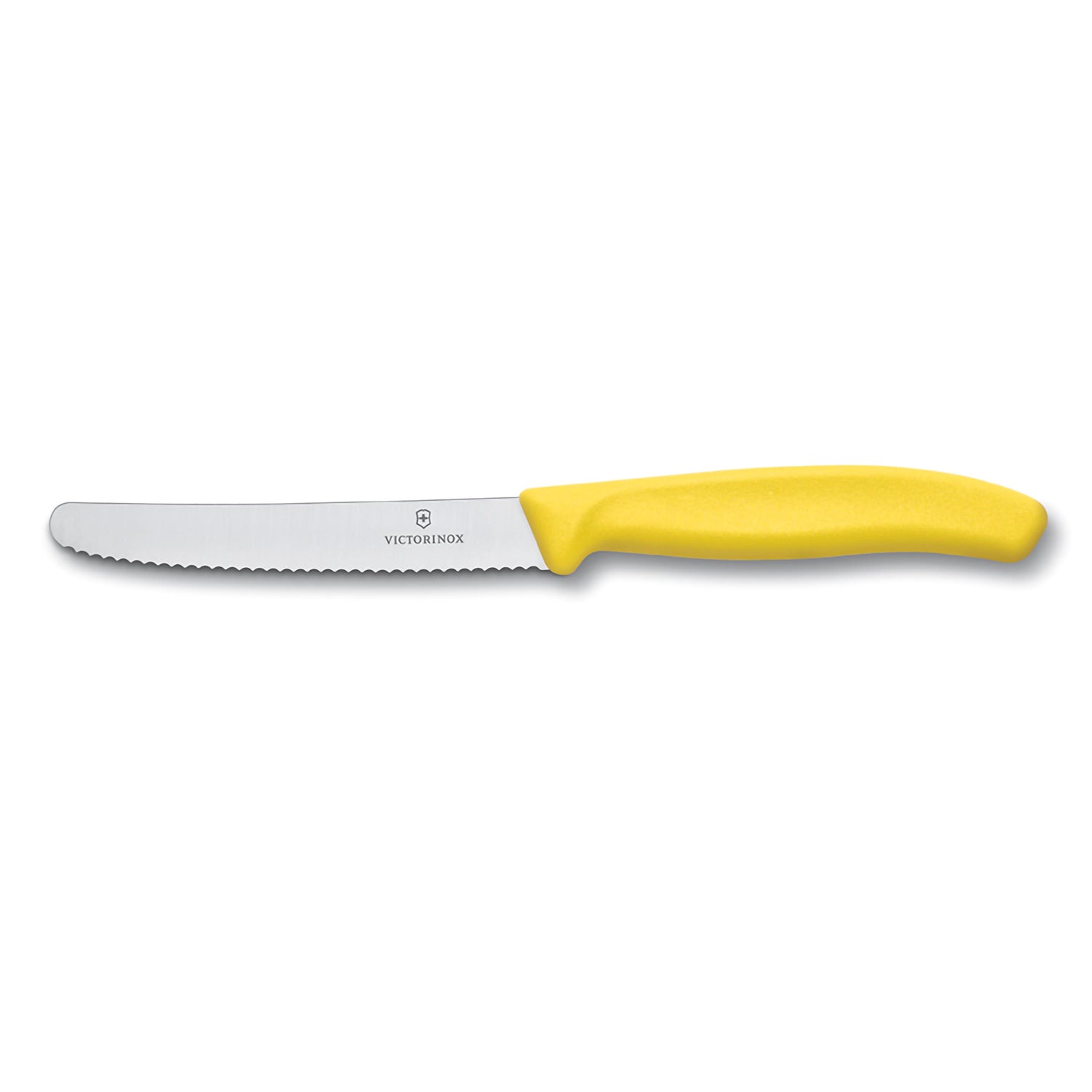 Coltello tavola ondulato manico giallo - Swiss Classic victorinox coltelleria V-6.78 36.L118 Kunzi Shop 1