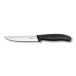 Coltello bistecca e pizza Gourmet ondulato manico nero - Swiss Classic victorinox coltelleria V-6.79 33.12 Kunzi Shop