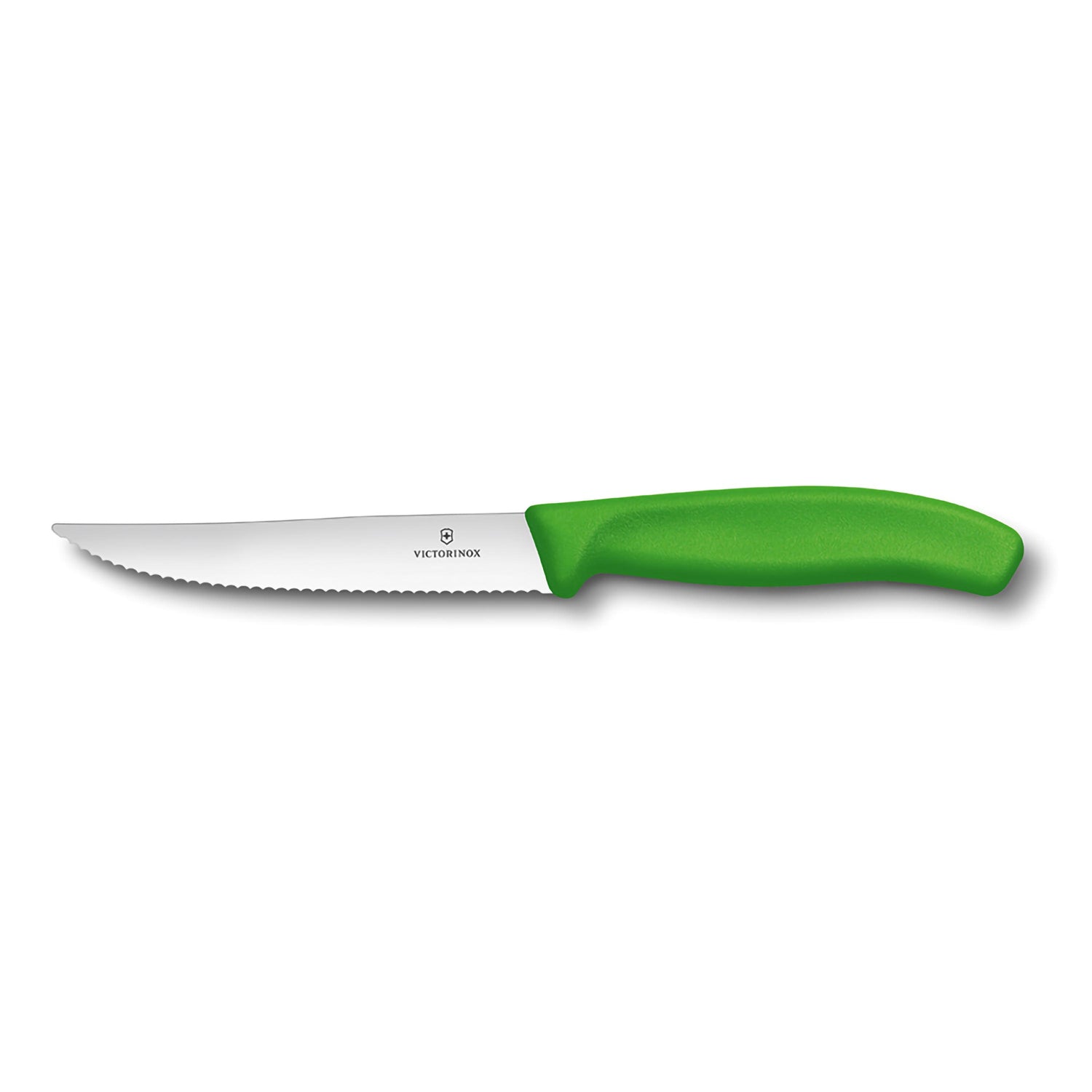 Coltello bistecca e pizza Gourmet ondulato manico verde - Swiss Classic victorinox coltelleria V-6.79 36.12L4 Kunzi Shop 1