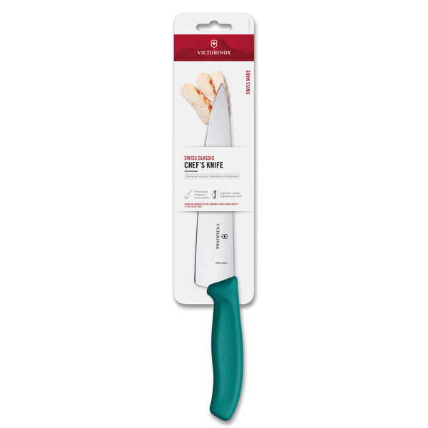 Coltello cucina manico verde blister - Swiss Classic victorinox coltelleria V-6.80 04.19C1B Kunzi Shop 2