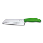 Santoku manico verde alveolato blister - Swiss Classic victorinox coltelleria V-6.85 26.17L4B Kunzi Shop