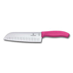 Santoku manico rosa alveolato blister - Swiss Classic victorinox coltelleria V-6.85 26.17L5B Kunzi Shop