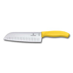 Santoku manico giallo alveolato blister - Swiss Classic victorinox coltelleria V-6.85 26.17L8B Kunzi Shop