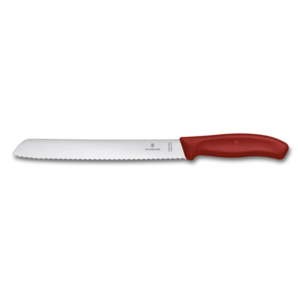 Coltello pane ondulato manico Rosso blister - Swiss Classic victorinox coltelleria V-6.86 31.21B Kunzi Shop