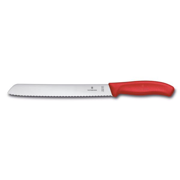 Coltello pane ondulato manico Rosso blister - Swiss Classic victorinox coltelleria V-6.86 31.21C1B Kunzi Shop