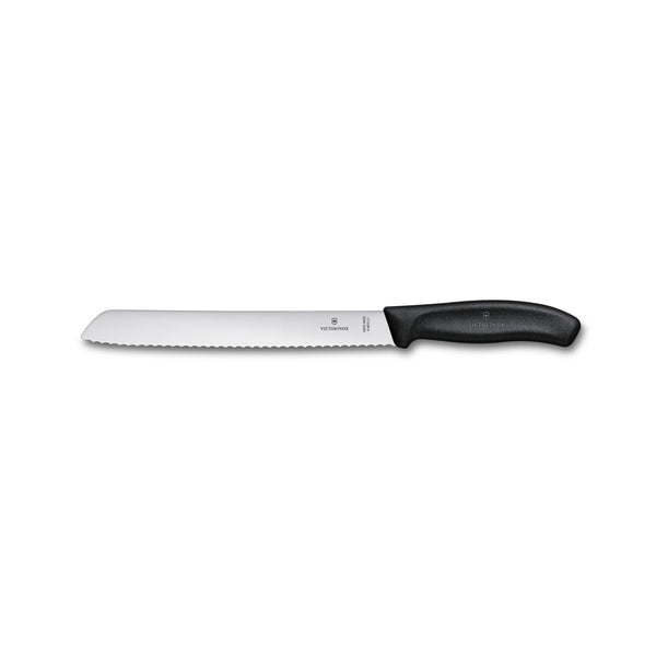 Coltello pane ondulato manico nero - Swiss Classic victorinox coltelleria V-6.86 33.21G Kunzi Shop