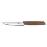 Set 2pz coltelli bistecca ondulati manico noce - Swiss Modern victorinox coltelleria V-6.90 00.12WG Kunzi Shop