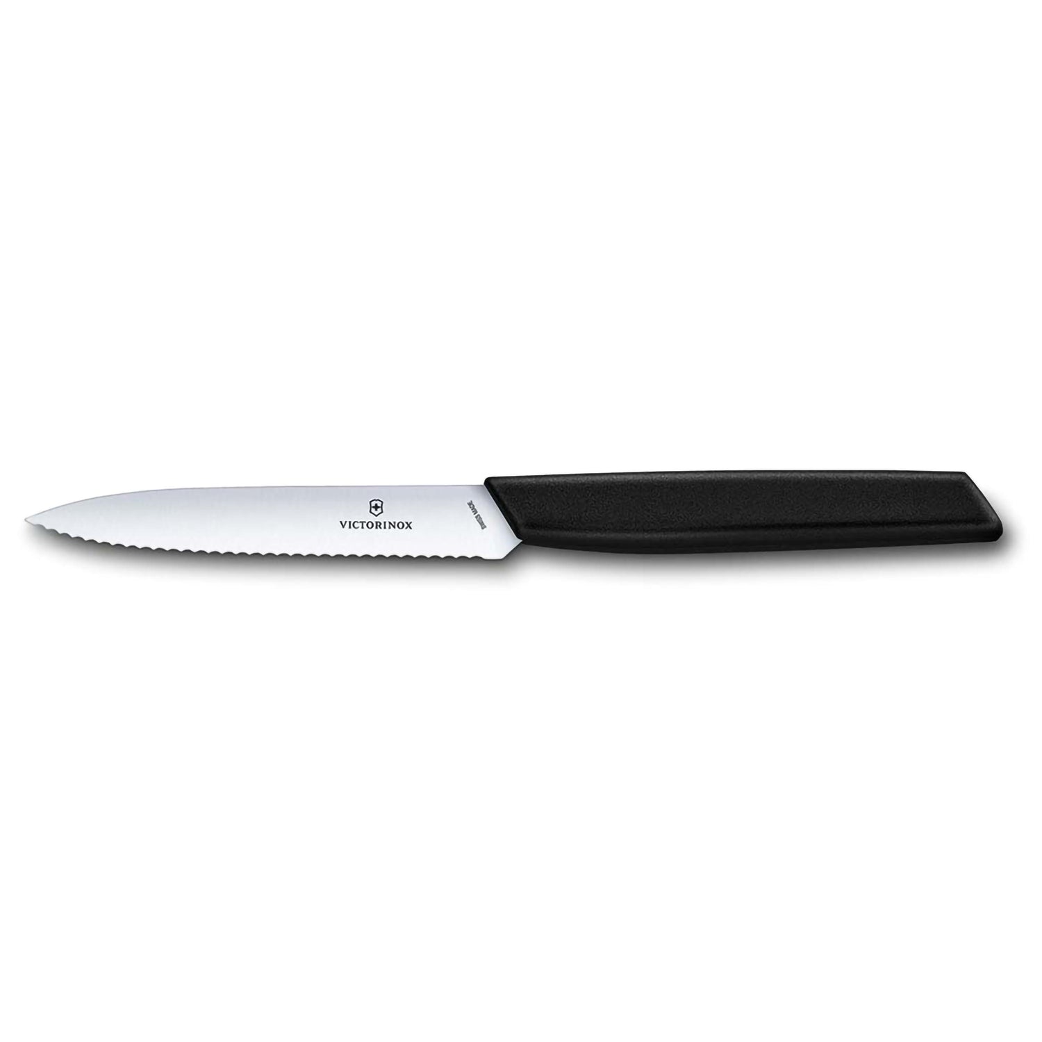 Spelucchino lama ondulata manico nero - Swiss Modern victorinox coltelleria V-6.90 03.10W Kunzi Shop 1