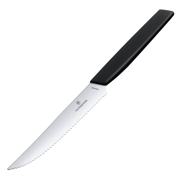 Coltello bistecca e pizza manico nero - Swiss Modern victorinox V-6.90 03.12W Kunzi Shop 2