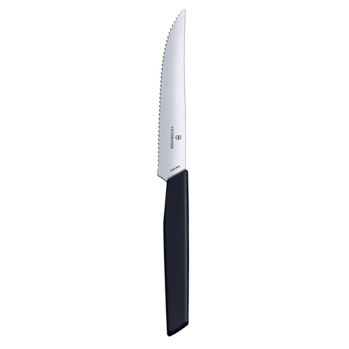 Coltello bistecca e pizza manico nero - Swiss Modern victorinox coltelleria V-6.90 03.12W Kunzi Shop